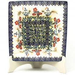 Janelle Imports Square Soup Plate In Autumn Bouquet