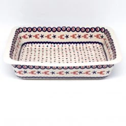 Janelle Imports Deep Rect. Baker In Red Lobster