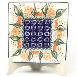Janelle Imports Square Soup Plate In Sunshine Meadow