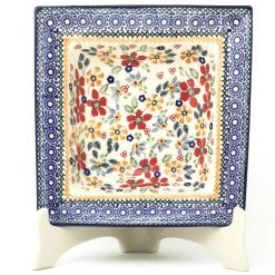 Janelle Imports Square Soup Plate In Summer Bouquet