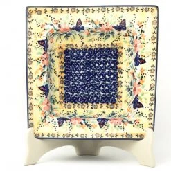 Janelle Imports Square Soup Plate In Butterfly Meadow