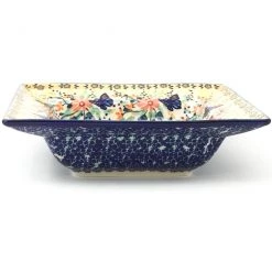 Janelle Imports Square Soup Plate In Butterfly Meadow