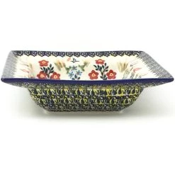 Janelle Imports Square Soup Plate In Autumn Bouquet