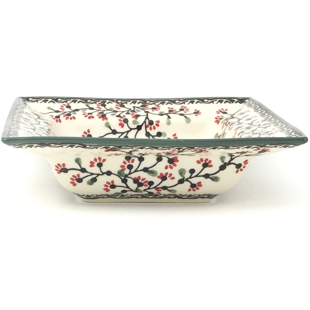 Janelle Imports Square Soup Plate In Japanese Cherry 4 Janelle Imports Square Soup Plate In Japanese Cherry