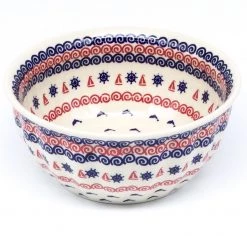 Janelle Imports Scalloped Bowl 48 Oz In Blue Helm