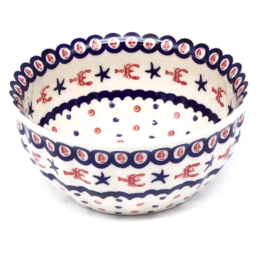 Janelle Imports Scalloped Bowl 48 Oz In Red Lobster 3 Janelle Imports Scalloped Bowl 48 Oz In Red Lobster