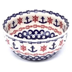 Janelle Imports Scalloped Bowl 48 Oz In Red Helm