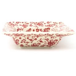 Janelle Imports Square Soup Plate In Antique Red