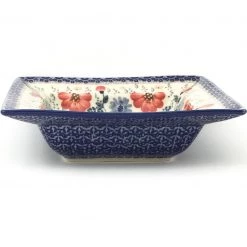 Janelle Imports Square Soup Plate In Perennial Garden
