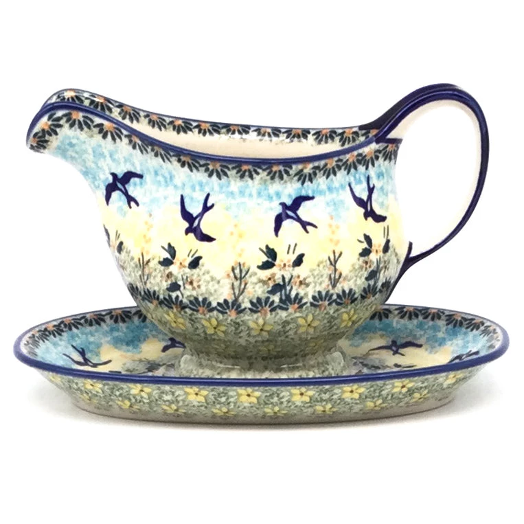 Janelle Imports Gravy Boat W/Tray 1 Qt In Birds 3 Janelle Imports Gravy Boat W/Tray 1 Qt In Birds