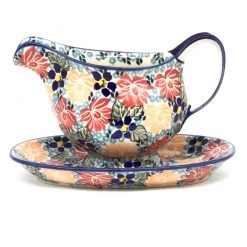 Janelle Imports Gravy Boat W/Tray 1 Qt In Just Glorious