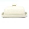 Janelle Imports Butter Dish In White On White