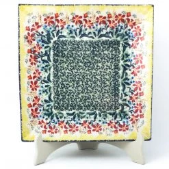 Janelle Imports Square Dinner Plate In Country Summer