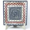 Janelle Imports Square Dinner Plate In Wild Roses