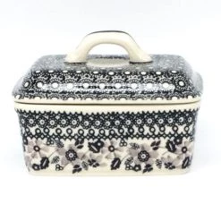 Janelle Imports Butter Box In Gray & Black