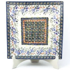 Janelle Imports Square Dinner Plate In Autumn