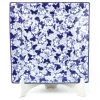 Janelle Imports Square Dinner Plate In Blue Butterfly