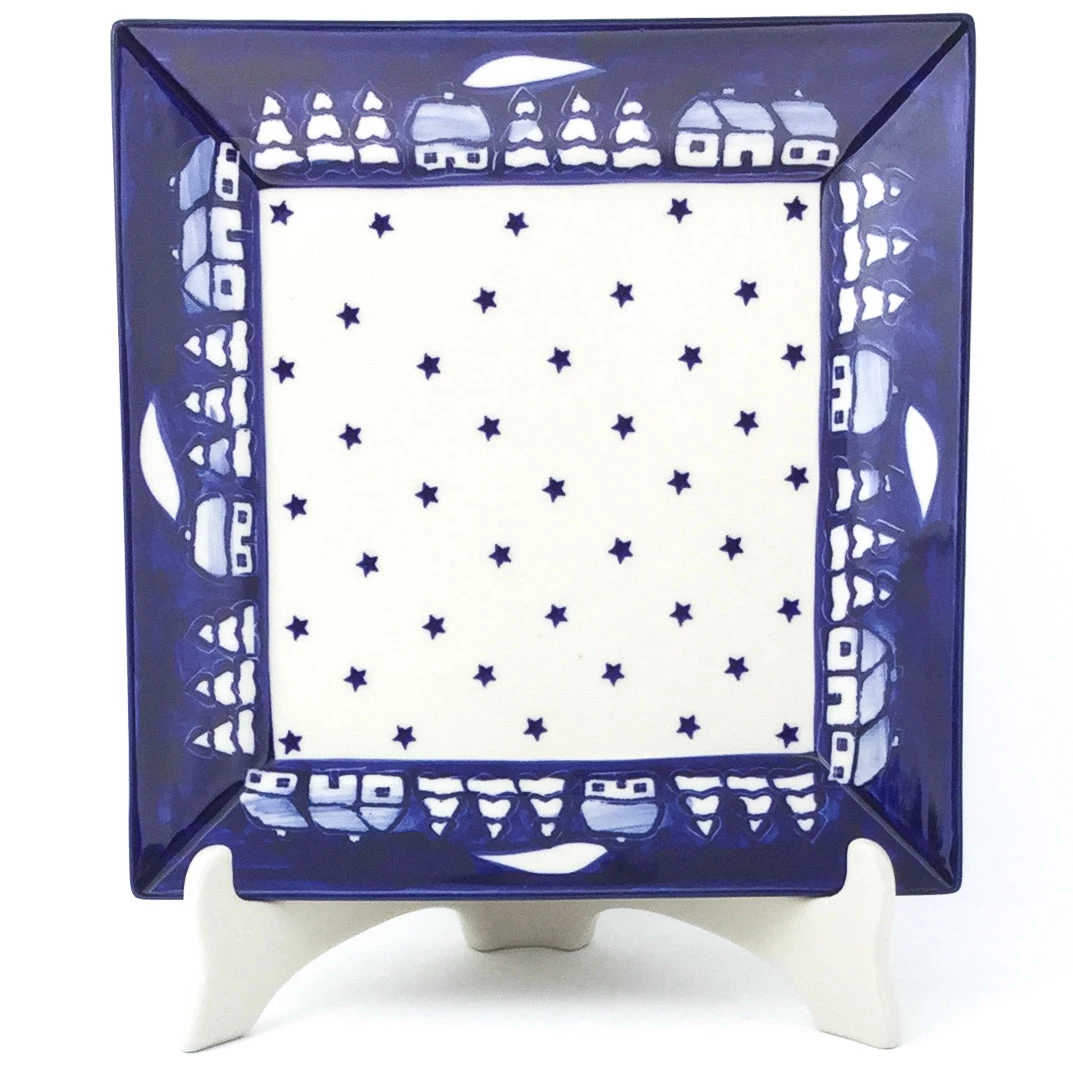 Janelle Imports Square Dinner Plate In Winter 3 Janelle Imports Square Dinner Plate In Winter