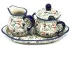 Janelle Imports Creamer & Sugar Set W/Tray In Early Spring 2 Janelle Imports Creamer & Sugar Set W/Tray In Early Spring