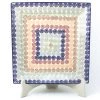 Janelle Imports Square Dinner Plate In Modern Dots 2 Janelle Imports Square Dinner Plate In Modern Dots