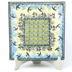 Janelle Imports Square Dinner Plate In Birds
