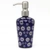 Janelle Imports Soap Dispenser In Flowers On Blue