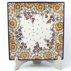 Janelle Imports Square Dinner Plate In Fall