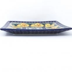 Janelle Imports Square Dinner Plate In Daffodils