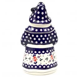 Janelle Imports Santa Cookie Jar In Traditional Cherries