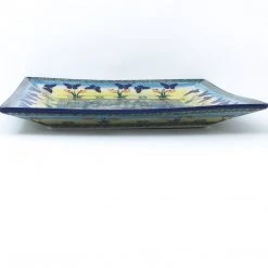 Janelle Imports Square Dinner Plate In Butterfly Field
