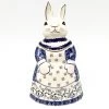 Janelle Imports Rabbit Cookie Jar In Blue Meadow