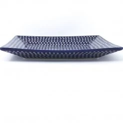 Janelle Imports Square Dinner Plate In Blue Elegance