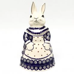 Janelle Imports Rabbit Cookie Jar In Peacock