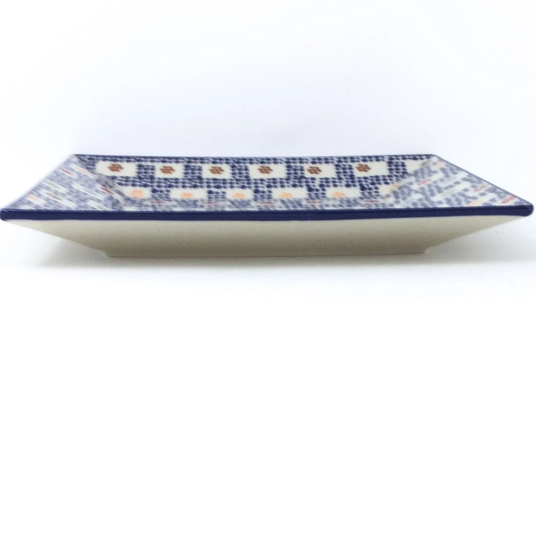 Janelle Imports Square Dinner Plate In Modern Checkers 4 Janelle Imports Square Dinner Plate In Modern Checkers