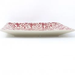 Janelle Imports Square Dinner Plate In Antique Red