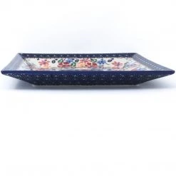 Janelle Imports Square Dinner Plate In Wild Flowers