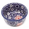 Janelle Imports Tiny Round Bowl 4 Oz In Red Snowflake