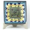 Janelle Imports Square Luncheon Plate In Butterfly Field