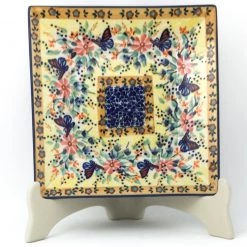 Janelle Imports Square Luncheon Plate In Butterfly Meadow