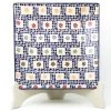 Janelle Imports Square Luncheon Plate In Modern Checkers