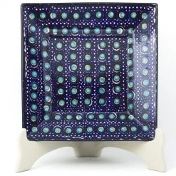 Janelle Imports Square Luncheon Plate In Blue Moon