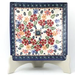 Janelle Imports Square Luncheon Plate In Wild Flowers