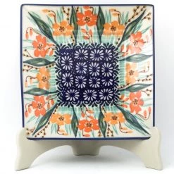 Janelle Imports Square Luncheon Plate In Sunshine Meadow