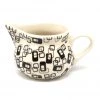 Janelle Imports Creamer 6 Oz In Modern Gray & Black 1 Janelle Imports Creamer 6 Oz In Modern Gray & Black