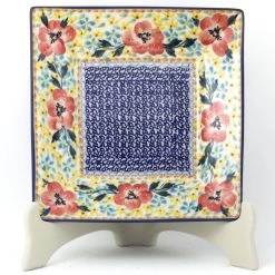 Janelle Imports Square Luncheon Plate In Sophie's Garden