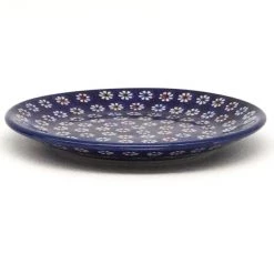 Janelle Imports Bread & Butter Plate In Tiny Flowers On Blue