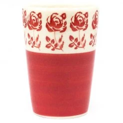 Janelle Imports Toothbrush Holder/Cup In Red Rose