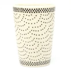 Janelle Imports Toothbrush Holder/Cup In Black Elegance