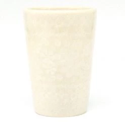 Janelle Imports Toothbrush Holder/Cup In White On White