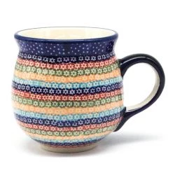 Janelle Imports Lady's Cup 10.5 Oz In Multi-Colored Flowers